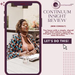 Yvette Dubel EI Continuum Reflection Insight Review for hidden friction slowing innovation